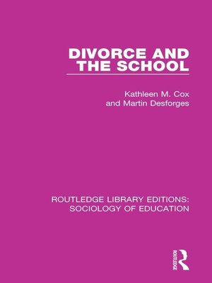 cover image of Divorce and the School